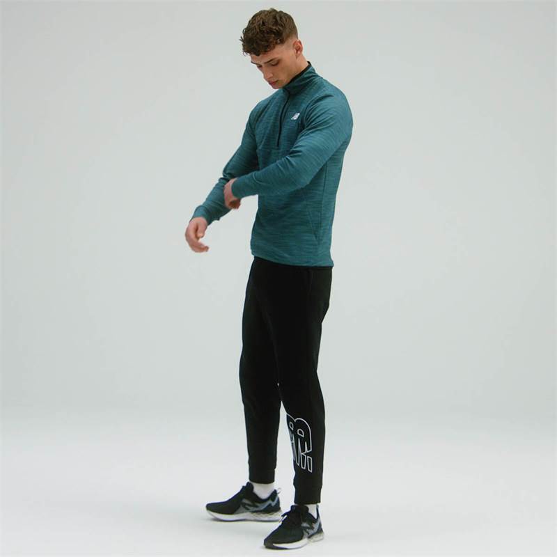 New Balance Mens Tenacity Quarter Zip Sweatshirt-2